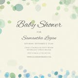 Bubbles Borders - Baby Shower Invitation